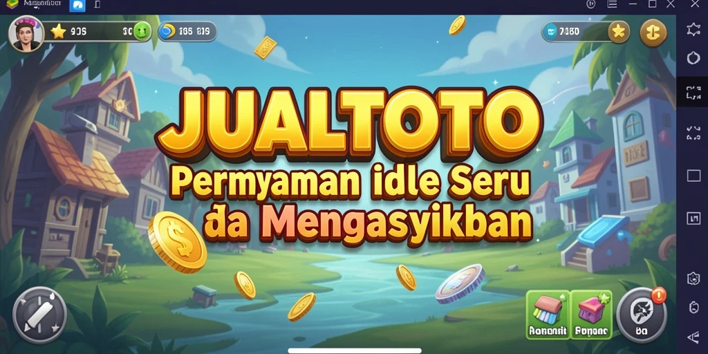 Screenshot gameplay JUALTOTO menampilkan keseruan permainan Idle.
