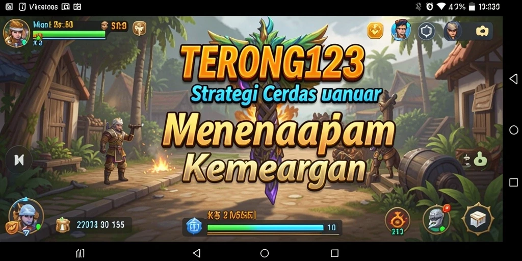 Screenshot gameplay menunjukkan pertempuran strategis yang intens.